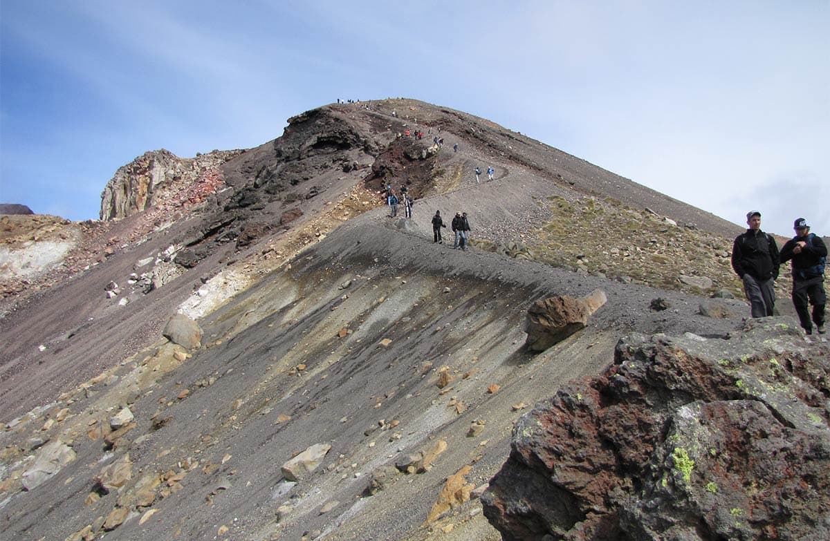 Descent from Red Crater