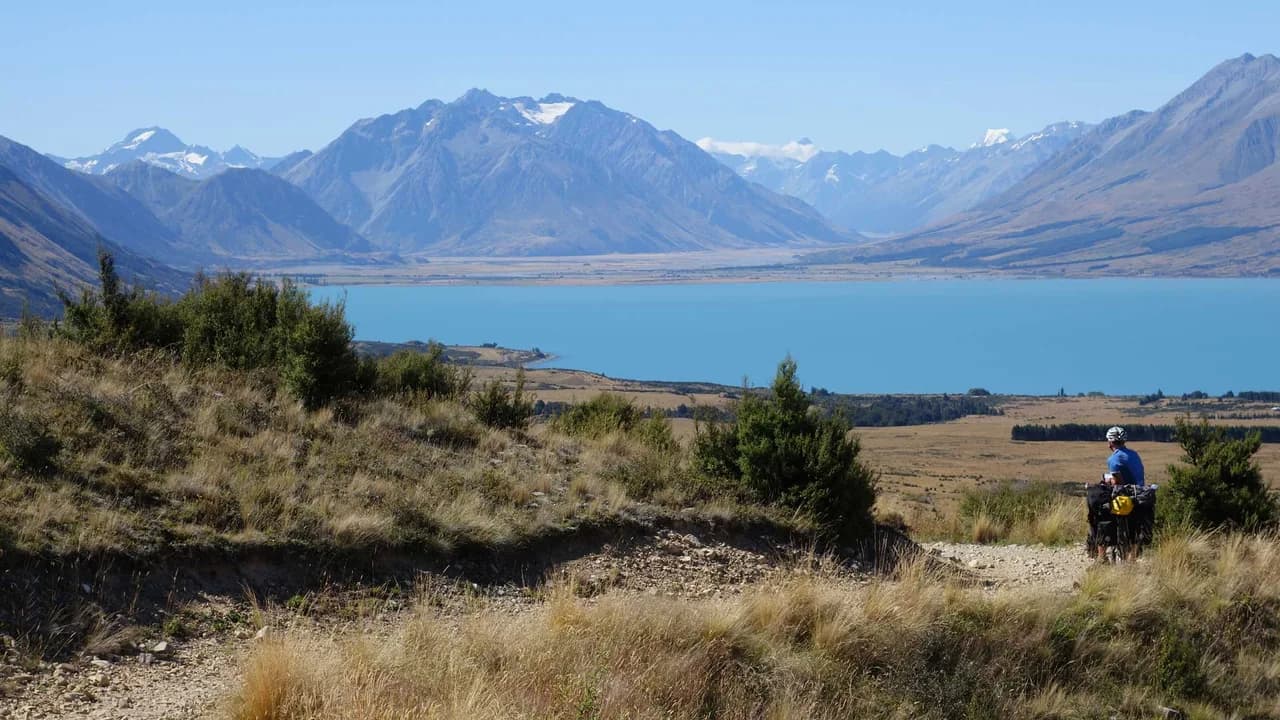 Lake Ohau from the Tarnbrae Track.: Lake Ohau panorama from Tarnbrae Track.